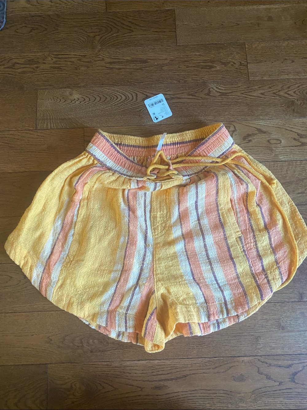 Free people NeW beach striped light shorts XS
